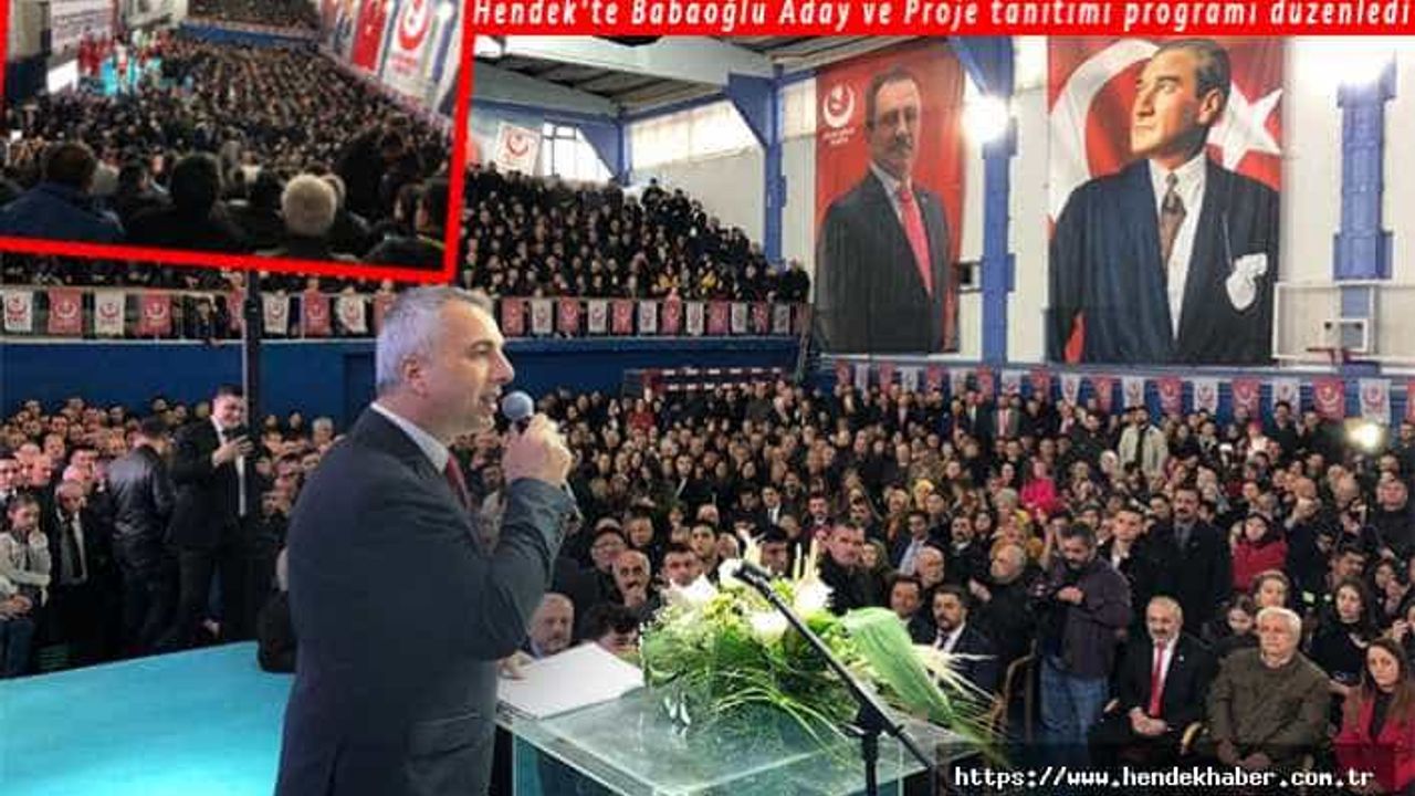 Babaoğlu Aday ve Proje tanıtım programı düzenledi