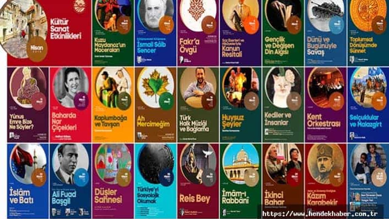 Düzenlenecek Olan Nisan Kültür Sanat Etkinlikleri belirlendi...
