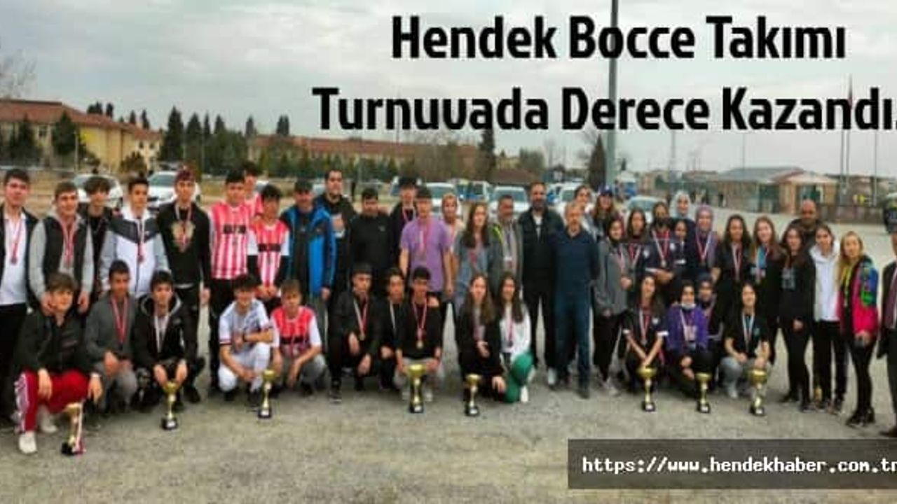 Hendek Bocce Takımı Turnuvada Derece Kazandı…
