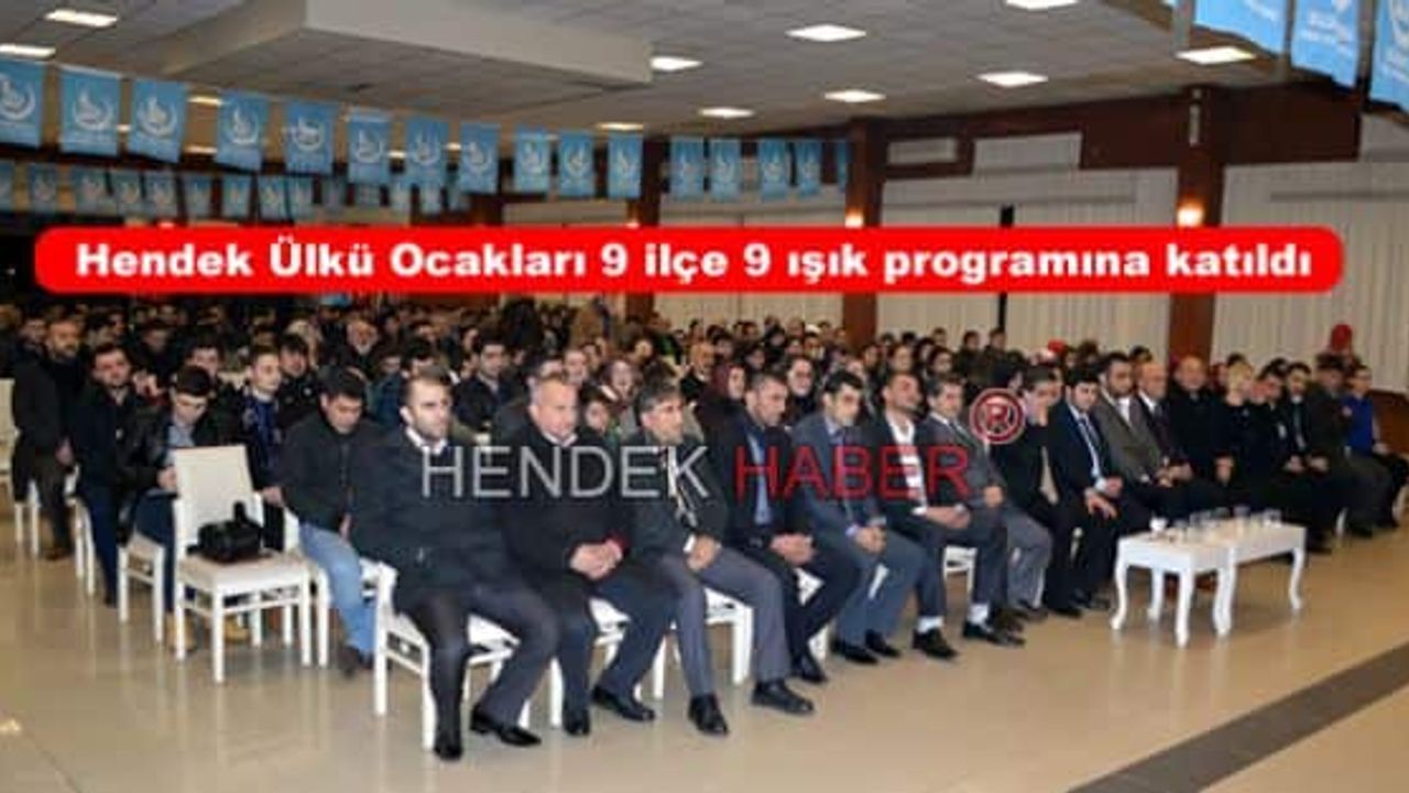 Hendek Ülkü Ocakları 9 ilçe 9 ışık programına katıldı