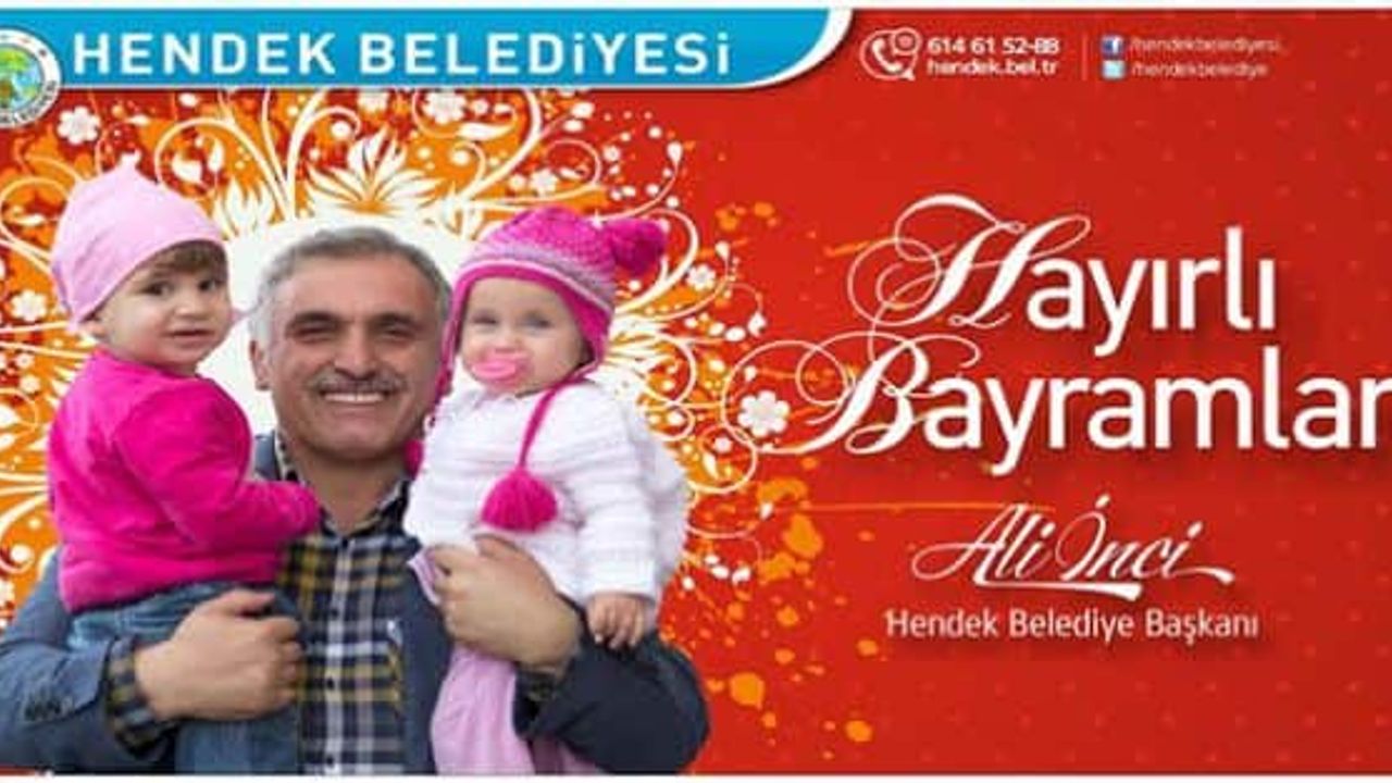 Hendek'te Başkan İnci Ramazan bayramı nedeniyle bir mesaj yayımladı.