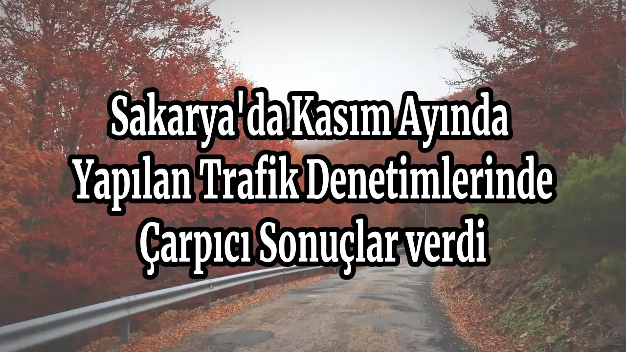 Sakarya'da Kasım Ayında Yapılan Trafik Denetimlerinde Çarpıcı Sonuçlar verdi