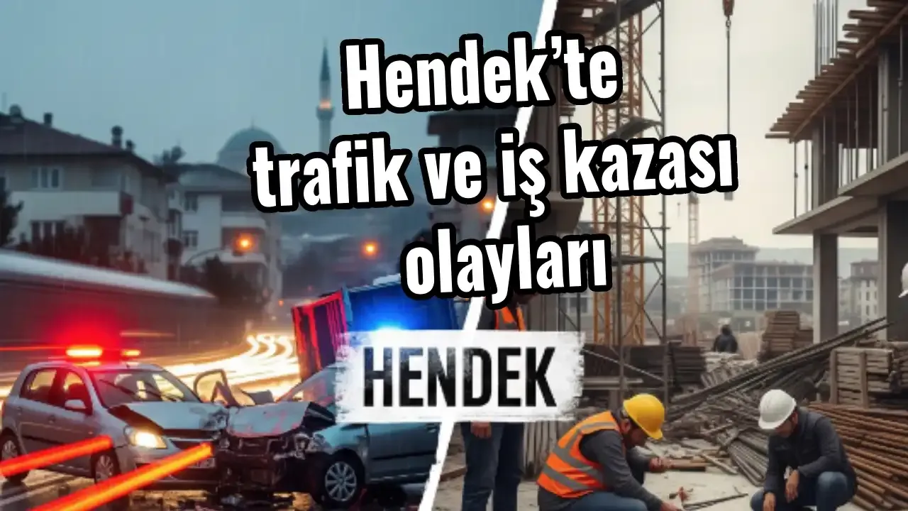 Hendek’te trafik ve iş kazası olayları