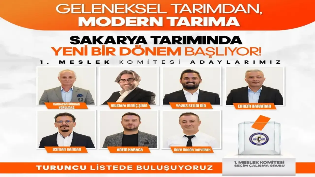 SATSO 1. Meslek Komitesi’nde “Turuncu Liste”den Yeni Dönem Mesajı: Güçlü Kadro, Güçlü Tarım Vizyonu