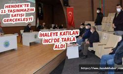 Hendek de ihaleyle 11 arsa daha satıldı, Bir arsayı Ali İnci aldı…