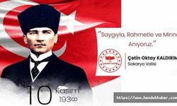 Vali Kaldırım “10 Kasım Atatürk’ü Anma Günü” Mesajı yayınladı