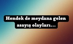 Hendek de meydana gelen asayiş olayları