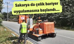 Sakarya da çelik bariyer uygulamasına başlandı…