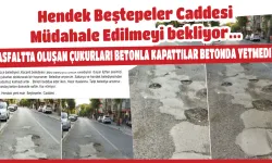 Hendek Beştepeler Caddesi Müdahale Edilmeyi bekliyor…