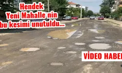 Hendek Yeni Mahalle nin bu kesimi unutuldu…