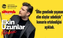 ''Ülke genelinde yaşanan elim olaylar sebebiyle’’ konserin ertelendiğini açıkladı.