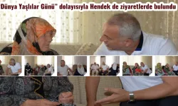 “Dünya Yaşlılar Günü” dolayısıyla Hendek de ziyaretlerde bulundu