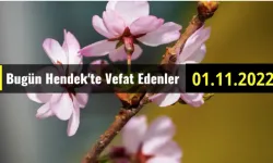 Bugün Hendek'te Vefat Edenler 01 - 11 - 2022