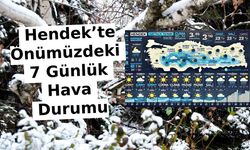 Hendek’te Önümüzdeki 7 Günlük Hava Durumu