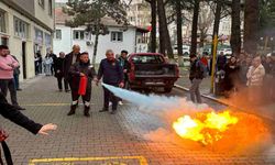 Hendek SUBÜ de Yangın Eğitimi Tatbikatı Gerçekleştirildi