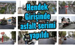 Hendek Girişinde asfalt serimi yapıldı