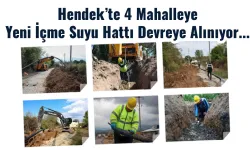 Hendek’te 4 Mahalleye Yeni İçme Suyu Hattı Devreye Alınıyor