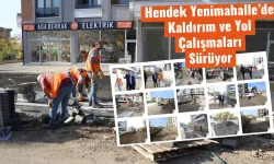 Hendek Yenimahalle’de Kaldırım ve Yol Çalışmaları Sürüyor