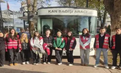 Hendek’te Öğrenciler Kan Bağışı Çalışmalarına Destek Verdiler