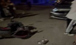 Hendek'te Gece Yarısı Otomobil ile Motosiklet Çarpıştı