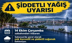 Hendek'e Meteoroloji Uyarısı Şiddetli Yağış Geliyor