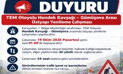 TEM Hendek-Gümüşova Arasında Üstyapı Yenileme Çalışması