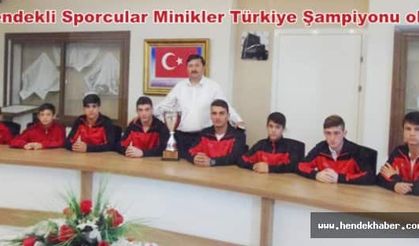 Hendekli Sporcular Minikler Türkiye Şampiyonu oldu