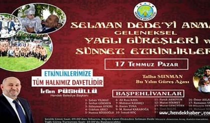 Selman Dede Etkinlikleri 17 Temmuz'da