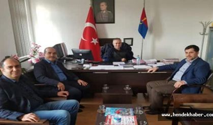 İlçe Jandarma Komutanına Hayırlı olsun ziyaretinde bulundular