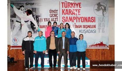 Hendekli karateciler altın madalyalarla döndüler