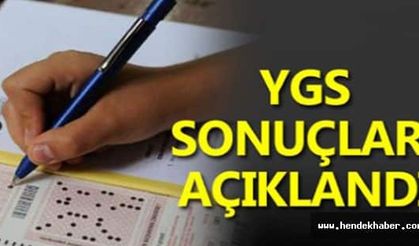 YGS Sınav Sonuçları açıklandı.