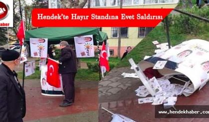 Hendek’te Hayır Standına Evet Saldırısı