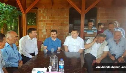 Hendek ilçesinde ziyaretlerde bulundu.