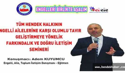 Farkındalık ve Doğru İletişim konulu eğitim semineri düzenlenecek