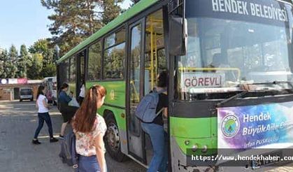 Hendek'ten Kampüs'e Ücretsiz Servis uygulaması başladı
