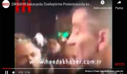 Hendekli Vekil Özelleştirme Protestosunda konuştu...
