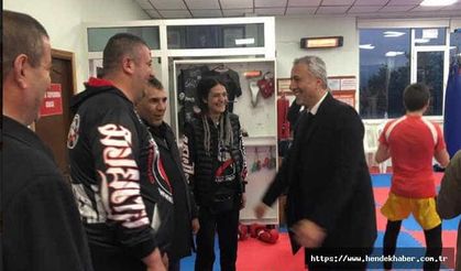 Babaoğlu Milli Sporcuları ziyaret ederek başarılar diledi