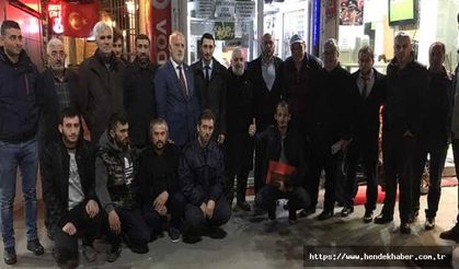 Yüksek Hendek'te ziyaretlerini sürdürüyor