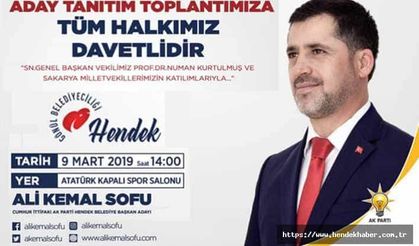 Sofu Aday Tanıtım Programına Davet ediyor