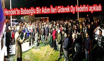 Babaoğlu Bir Adım İleri Giderek Oy hedefini açıkladı