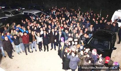 Hendek Harmantepe'de  mahallesi sakinleri ile bir araya geldi
