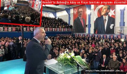 Babaoğlu Aday ve Proje tanıtım programı düzenledi