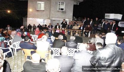 Hendek Yarıca'da mahalle sakinleri ile bir araya geldi