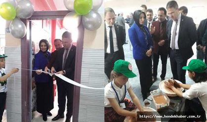 Hendek Yeniyüzyıl ilköğretimde tasarım ve beceri atölyeleri açıldı