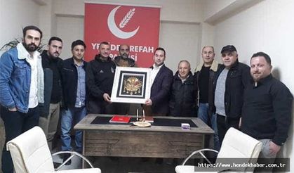 Yeniden Refah Partisi Hendek ilçe başkanına anlamlı ziyaret