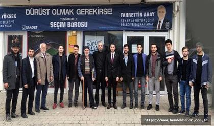 Yüksek Hendek Yenimahallede gençlerle bir araya geldi
