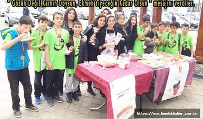 Hendek'te “Gözün Değil Karnın Doysun, Ekmek Yiyeceğin Kadar Olsun“ mesajını verdiler