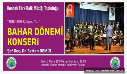 Hendek'te Türk Halk Müziği konseri düzenlenecek