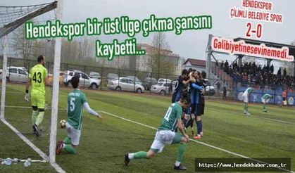 Hendekspor bir üst lige çıkma şansını kaybetti...