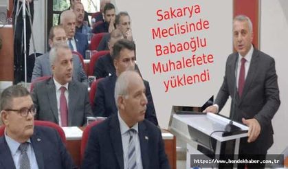 Sakarya Meclisinde Babaoğlu Muhalefete yüklendi